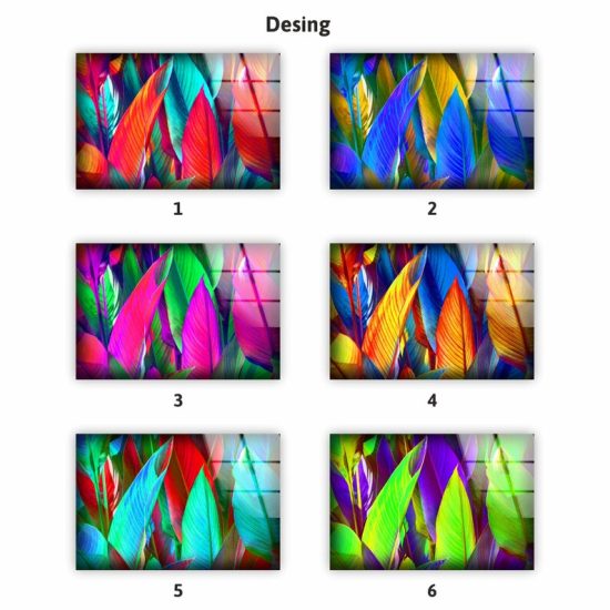 Tempered Glass Wall Decor Glass Printing Wall Hangings Abstract Fractal 1 9