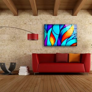 Tempered Glass Wall Decor Glass Printing Wall Hangings Abstract Fractal 2 10
