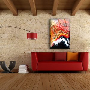 Tempered Glass Wall Decor Glass Printing Wall Hangings Abstract Fractal 2 Tempered Glass Wall Decor Glass Printing Wall Hangings Abstract Fractal 2 7