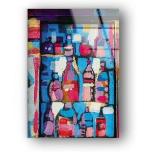 Tempered Glass Wall Decor Glass Printing Wall Hangings Abstract Fractal Fractal Art