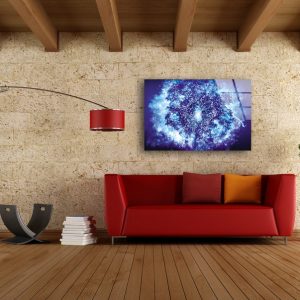 Tempered Glass Wall Decor Glass Printing Wall Hangings Abstract Fractal Fractal Art 2