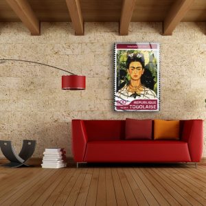 Tempered Glass Wall Decor Glass Printing Wall Hangings Abstract Frida Kahlo 2 1