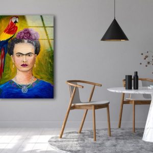 Tempered Glass Wall Decor Glass Printing Wall Hangings Abstract Frida Kahlo 2