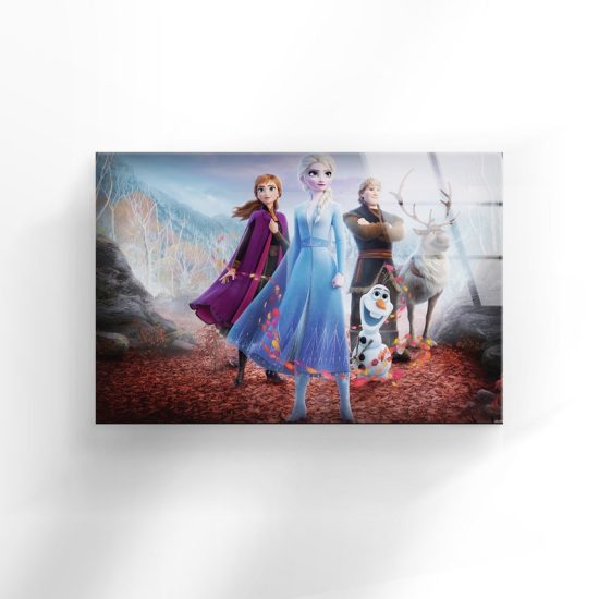 Tempered Glass Wall Decor Glass Printing Wall Hangings Abstract Frozen Elsa 1