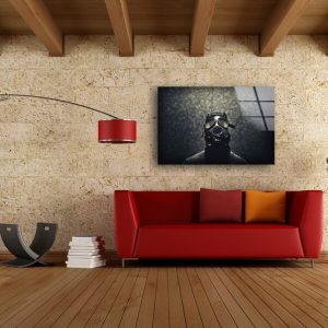 Tempered Glass Wall Decor Glass Printing Wall Hangings Abstract Gas Mask Mask 1