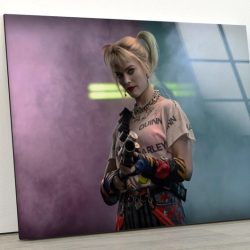 Tempered Glass Wall Decor Glass Printing Wall Hangings Abstract Harley Quinn