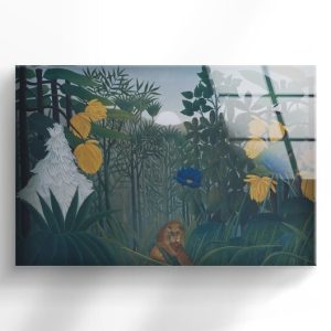 Tempered Glass Wall Decor Glass Printing Wall Hangings Abstract Henri Rousseau 1 1