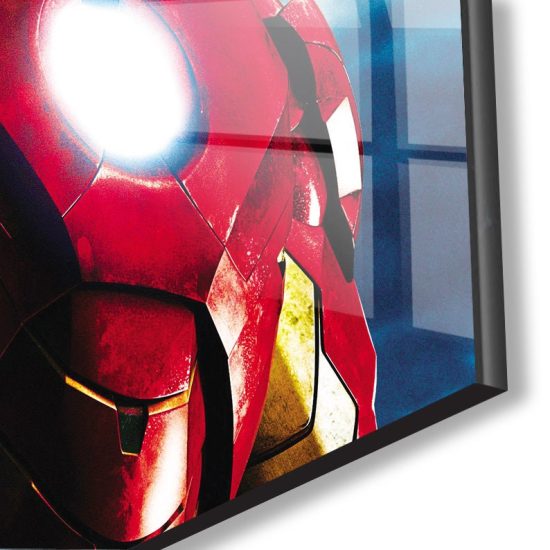 Tempered Glass Wall Decor Glass Printing Wall Hangings Abstract Iron Man 2