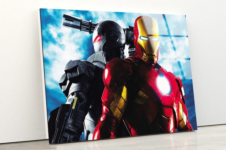 Tempered-Glass-Wall-Decor-Glass-Printing-Wall-Hangings-Abstract-Iron-Man Tempered Glass Wall Decor Glass Printing Wall Hangings Abstract Iron Man