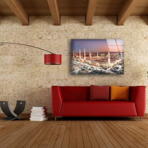 Tempered Glass Wall Decor Glass Printing Wall Hangings Abstract Islamic Design Wall Art 2 3