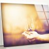 Tempered Glass Wall Decor Glass Printing Wall Hangings Abstract Islamic Design Wall Art