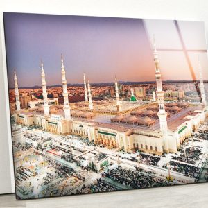 Tempered Glass Wall Decor Glass Printing Wall Hangings Abstract Islamic Design Wall Art