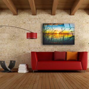 Tempered Glass Wall Decor Glass Printing Wall Hangings Abstract Lake View 2 1