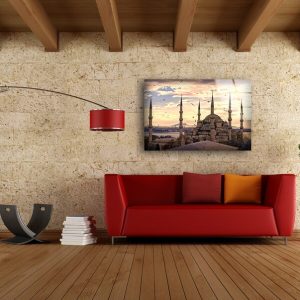 Tempered Glass Wall Decor Glass Printing Wall Hangings Abstract Mosque Istanbul 2