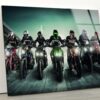 Tempered Glass Wall Decor Glass Printing Wall Hangings Abstract Motorcycle