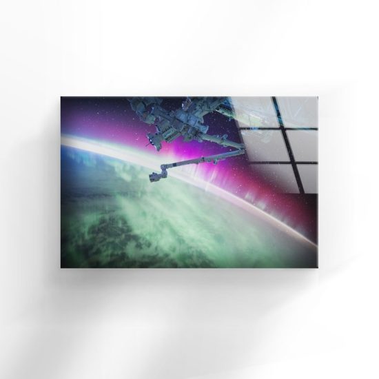 Tempered Glass Wall Decor Glass Printing Wall Hangings Abstract Nasa Space 1