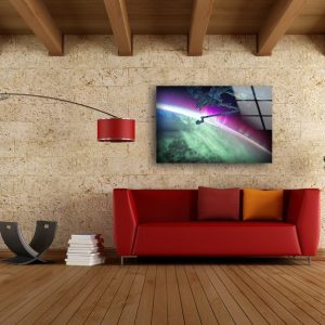 Tempered Glass Wall Decor Glass Printing Wall Hangings Abstract Nasa Space 2