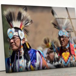 Tempered Glass Wall Decor Glass Printing Wall Hangings Abstract Native American