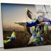 Tempered Glass Wall Decor Glass Printing Wall Hangings Abstract Native American