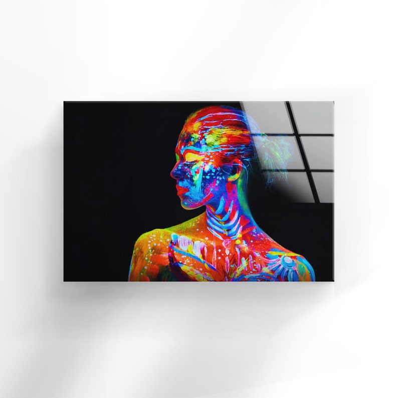 Tempered-Glass-Wall-Decor-Glass-Printing-Wall-Hangings-Abstract-Neon-Woman-Wall-Art-1 Tempered Glass Wall Decor Glass Printing Wall Hangings Abstract Neon Woman Wall Art 1