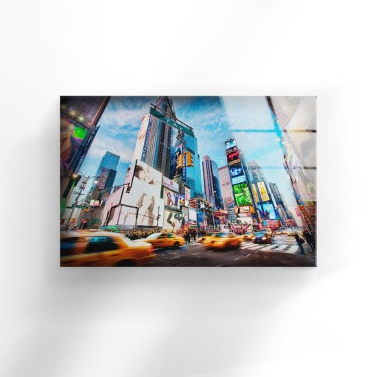 Tempered Glass Wall Decor Glass Printing Wall Hangings Abstract New York City 1
