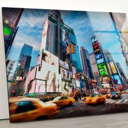 Tempered Glass Wall Decor Glass Printing Wall Hangings Abstract New York City