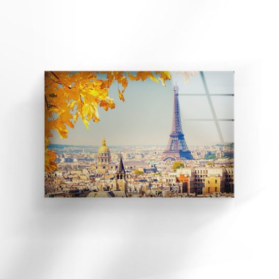 Tempered Glass Wall Decor Glass Printing Wall Hangings Abstract Paris France 1