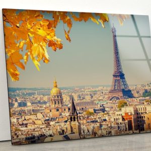 Tempered Glass Wall Decor Glass Printing Wall Hangings Abstract Paris France
