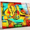 Tempered Glass Wall Decor Glass Printing Wall Hangings Abstract Picasso