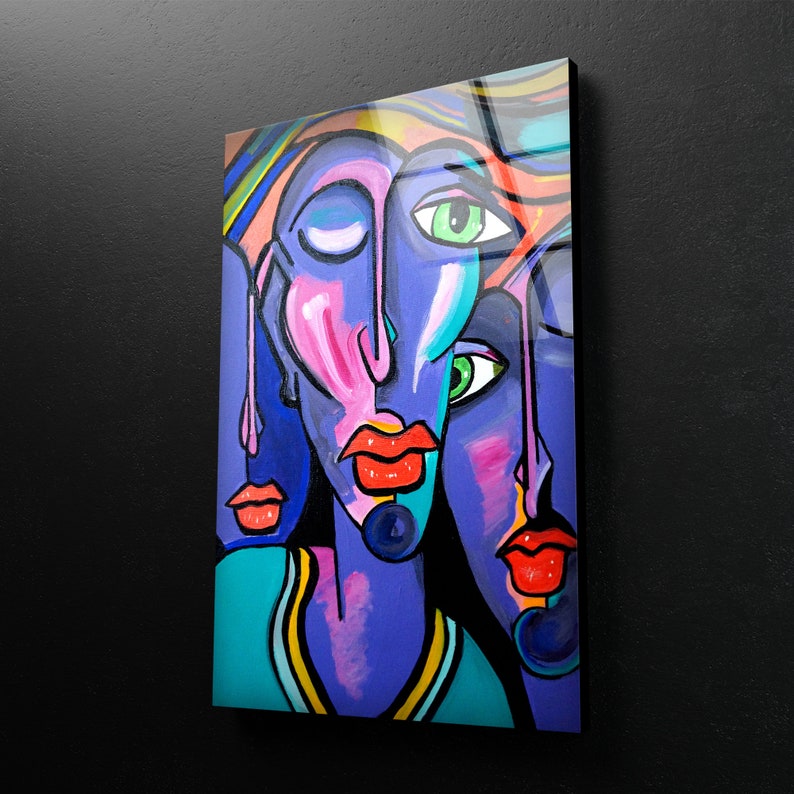 Tempered-Glass-Wall-Decor-Glass-Printing-Wall-Hangings-Abstract-Picasso Tempered Glass Wall Decor Glass Printing Wall Hangings Abstract Picasso