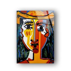 Tempered Glass Wall Decor Glass Printing Wall Hangings Abstract Picasso