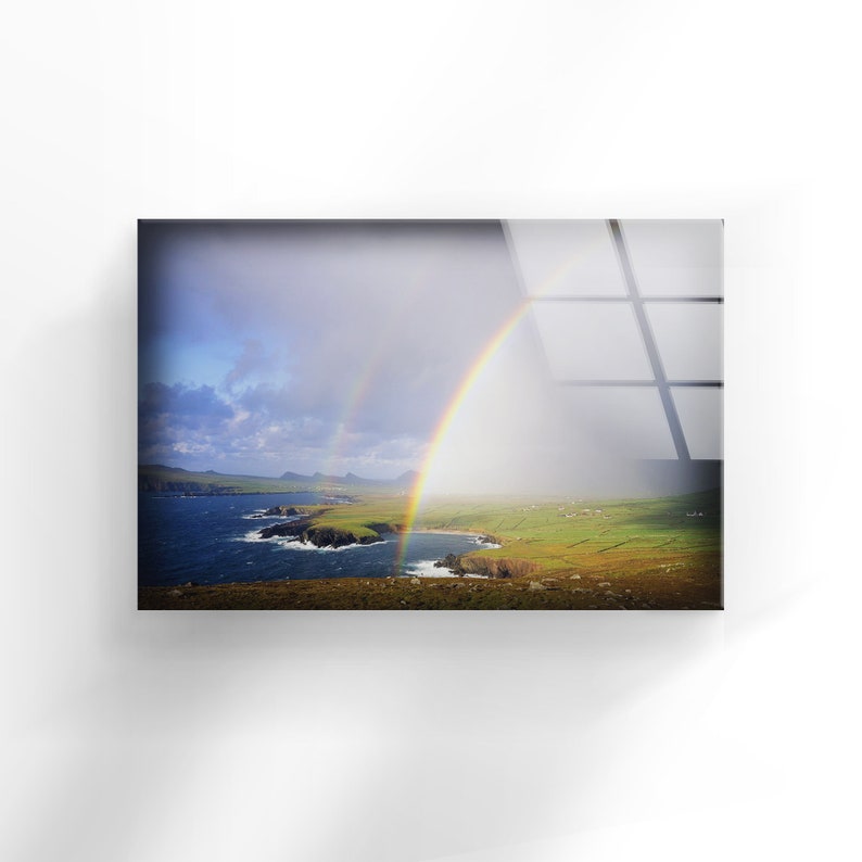 Tempered-Glass-Wall-Decor-Glass-Printing-Wall-Hangings-Abstract-Rainbow-View-1 Tempered Glass Wall Decor Glass Printing Wall Hangings Abstract Rainbow View 1