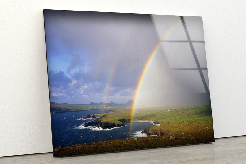 Tempered-Glass-Wall-Decor-Glass-Printing-Wall-Hangings-Abstract-Rainbow-View Tempered Glass Wall Decor Glass Printing Wall Hangings Abstract Rainbow View