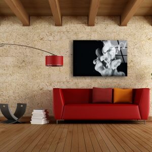 Tempered Glass Wall Decor Glass Printing Wall Hangings Abstract Smoky Foggy 2