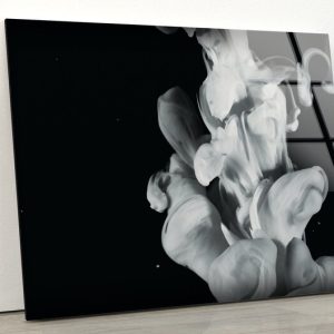 Tempered Glass Wall Decor Glass Printing Wall Hangings Abstract Smoky Foggy