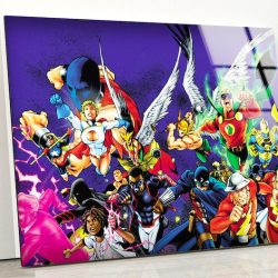 Tempered Glass Wall Decor Glass Printing Wall Hangings Abstract Super Heroes