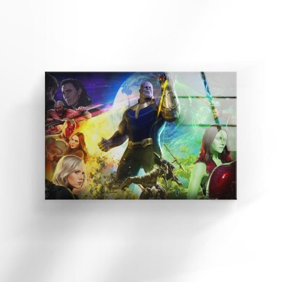 Tempered Glass Wall Decor Glass Printing Wall Hangings Avengers 2 1