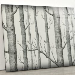 Tempered Glass Wall Decor Glass Printing Wall Hangings Black And White