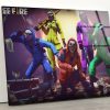Tempered Glass Wall Decor Glass Printing Wall Hangings Garena Free Fire