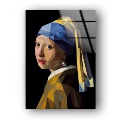 Tempered Glass Wall Decor Glass Printing Wall Hangings Girl With A Pearl Earring Art