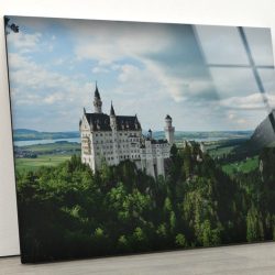Tempered Glass Wall Decor Glass Printing Wall Hangings Neuschwanstein Castle