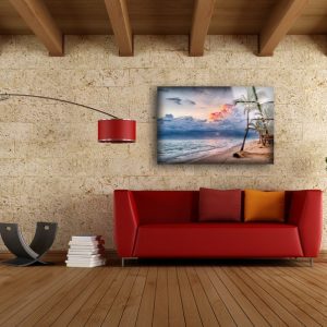 Tempered Glass Wall Decor Glass Printing Wall Hangings Palm Beach 2
