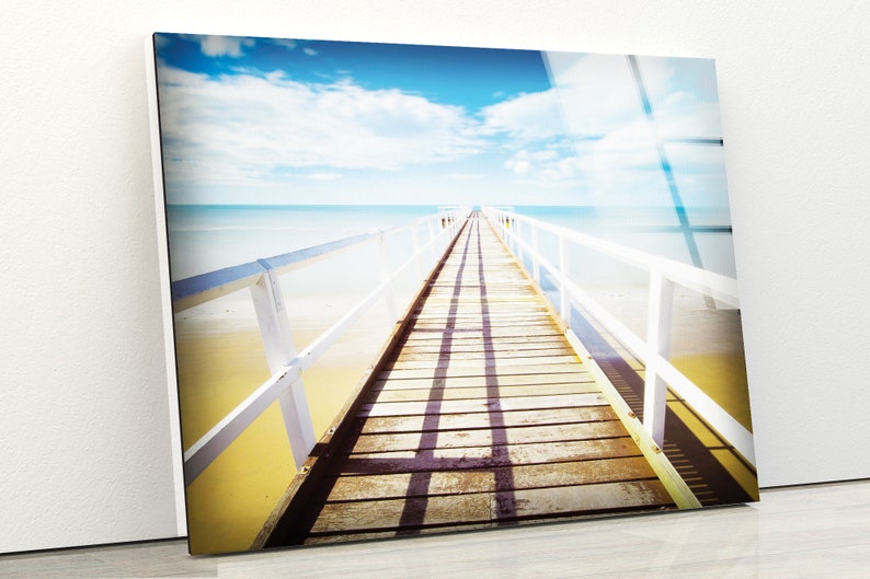 Tempered-Glass-Wall-Decor-Glass-Printing-Wall-Hangings-Sea-View-Pier Tempered Glass Wall Decor Glass Printing Wall Hangings Sea View Pier