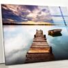 Tempered Glass Wall Decor Glass Printing Wall Hangings Sea View View Lake View