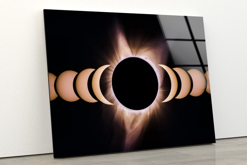 Tempered Glass Wall Decor Glass Printing Wall Hangings Solar System Nasa