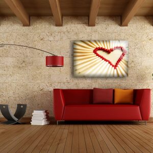 Tempered Glass Wall Decor Glass Printing Wall Hangings Valentines For Her Heart Wall Art 1