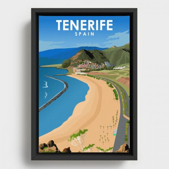 Tenerife Spain Travel Poster Canvas Print Wall Art Decor 1