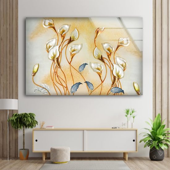 Uv Painted Glass Wall Art Natural And Vivid Tempered Glass Wall Art 3D Wall Art