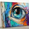 Uv Painted Glass Wall Art Natural And Vivid Tempered Glass Wall Art Eye Wall Art