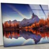 Uv Painted Glass Wall Art Nature And Vivid Wall Lake View Wall Art